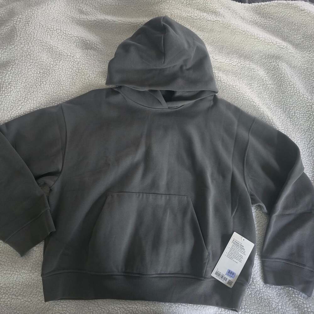 Lululemon Women Steady State Oversized Hoodie Onyx Grey NWT size LARGE - Picture 6 of 7